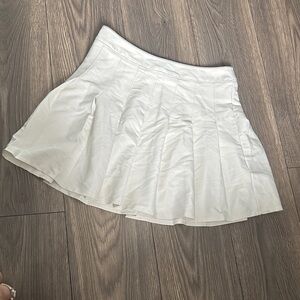 SHEIN Flared White Skater Skirt